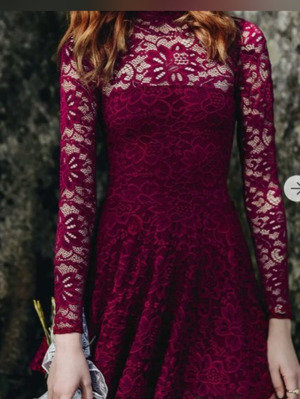 Black Milk Wine Lace Dress